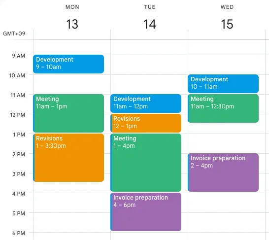 Freelancer's Schedule